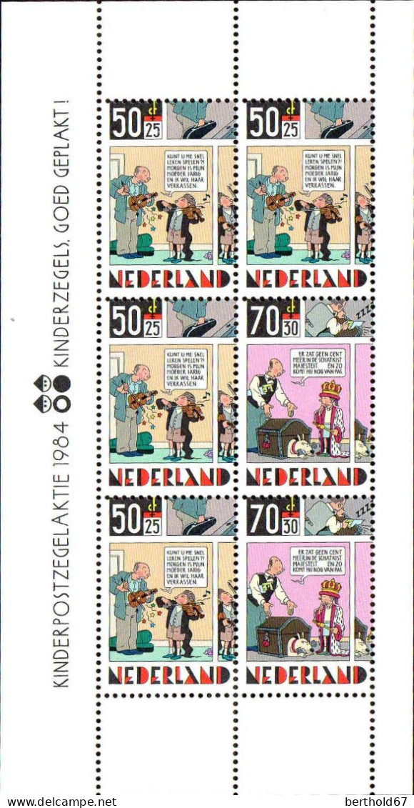 Pays-Bas Bloc N** Yv:27 Mi:27 Kinderzegels.goed Geplakt - Blokken