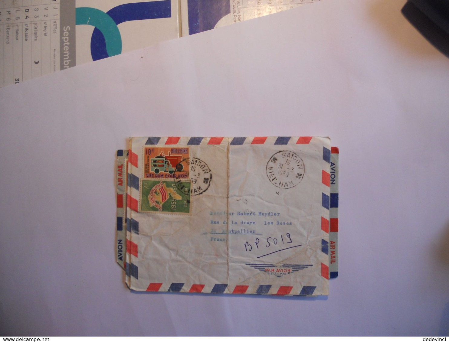 Lettre Par Avion - Vietnam