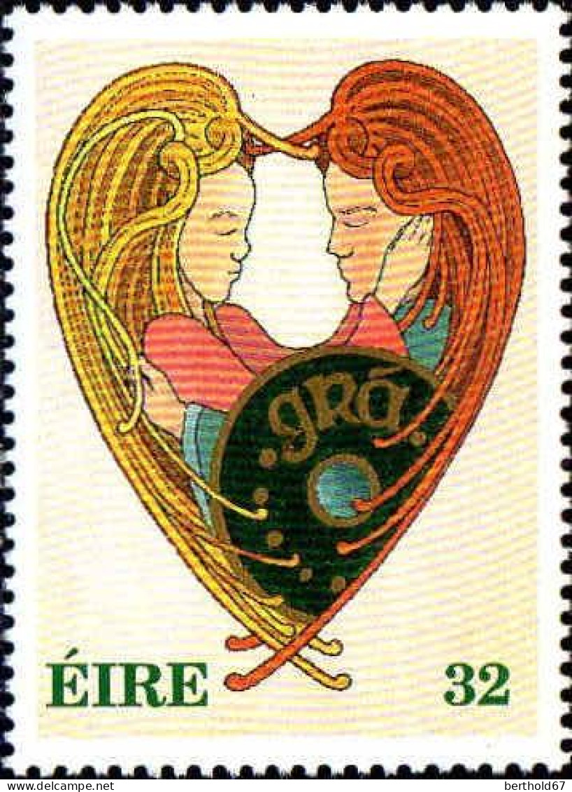 Irlande Poste N** Yv: 846/847 Messages D'amour - Unused Stamps