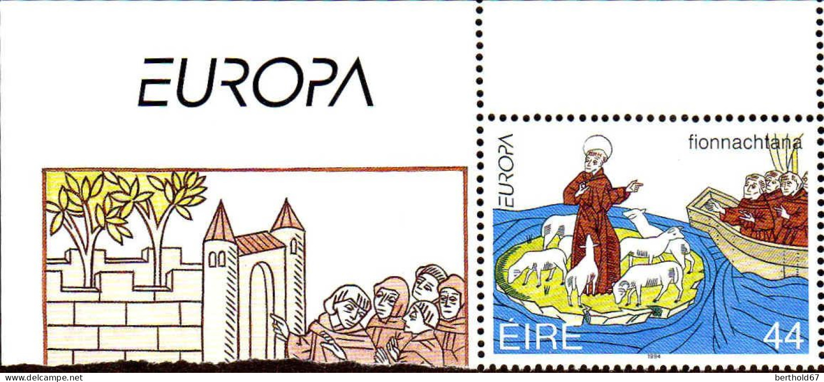 Irlande Poste N** Yv: 858/859 Europa L'Europe & Les Découvertes Coin D.feuille - Neufs