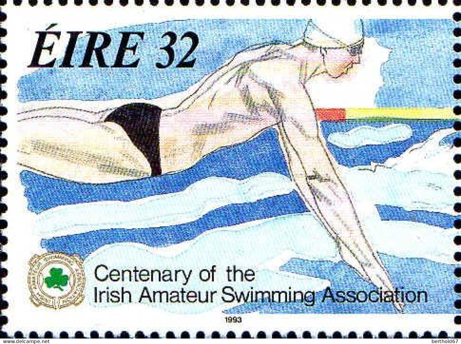 Irlande Poste N** Yv: 830/831 Natation Association Amateur D'Irlande - Neufs