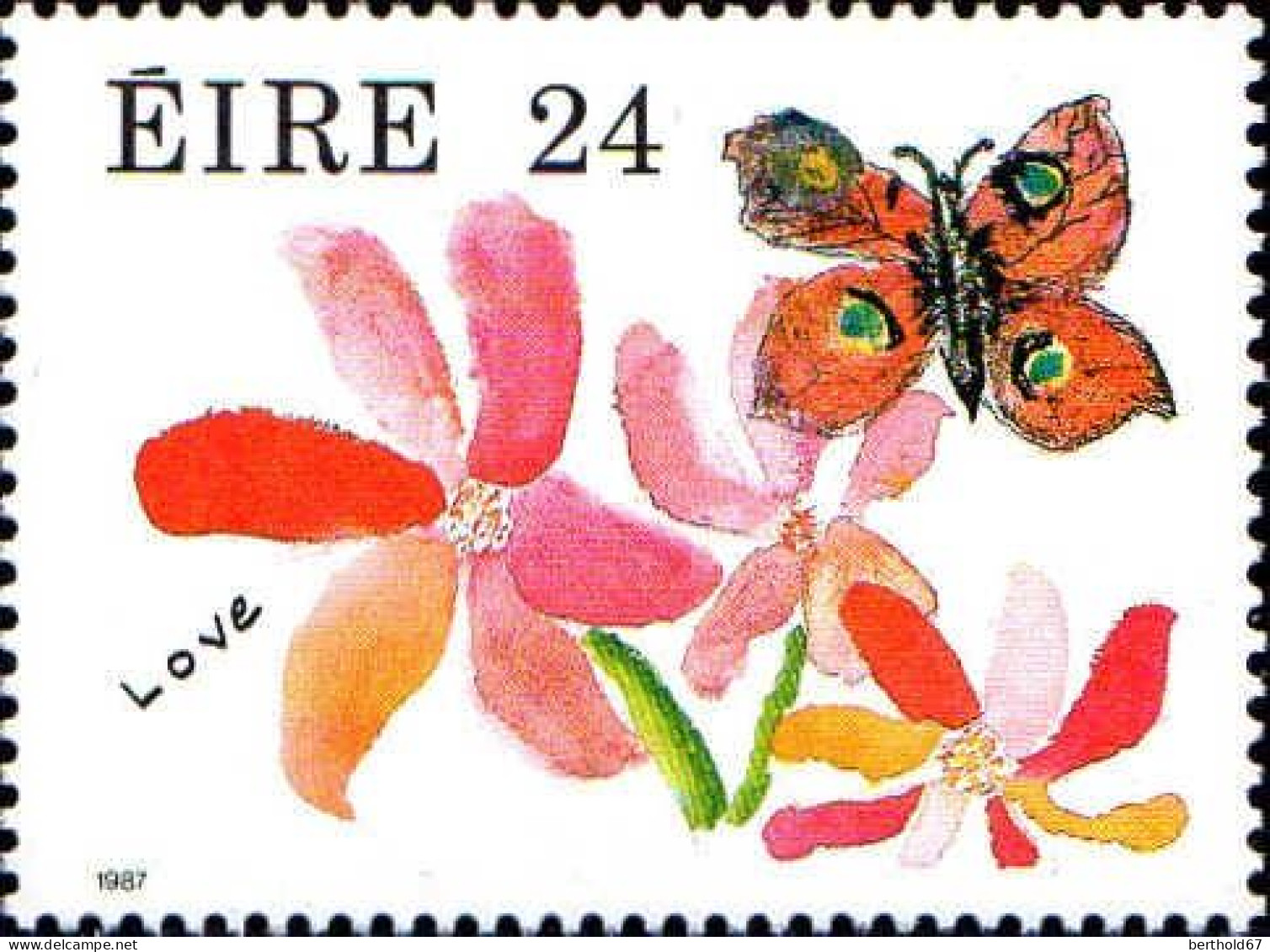 Irlande Poste N** Yv: 616/617 Messages D'amour - Unused Stamps