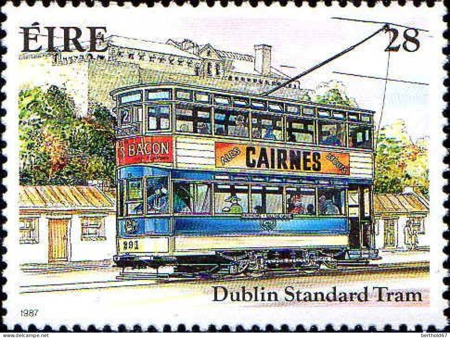 Irlande Poste N** Yv: 618/621 Transports En Irlande 1.Serie Tramways - Unused Stamps