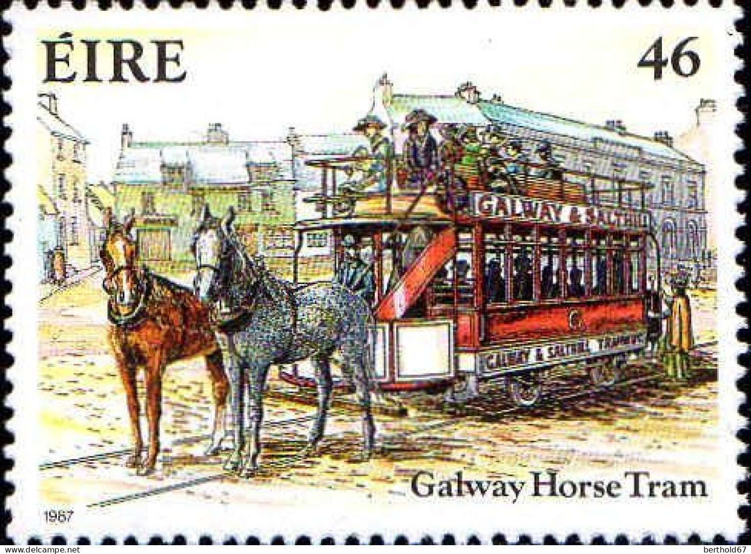 Irlande Poste N** Yv: 618/621 Transports En Irlande 1.Serie Tramways - Nuovi