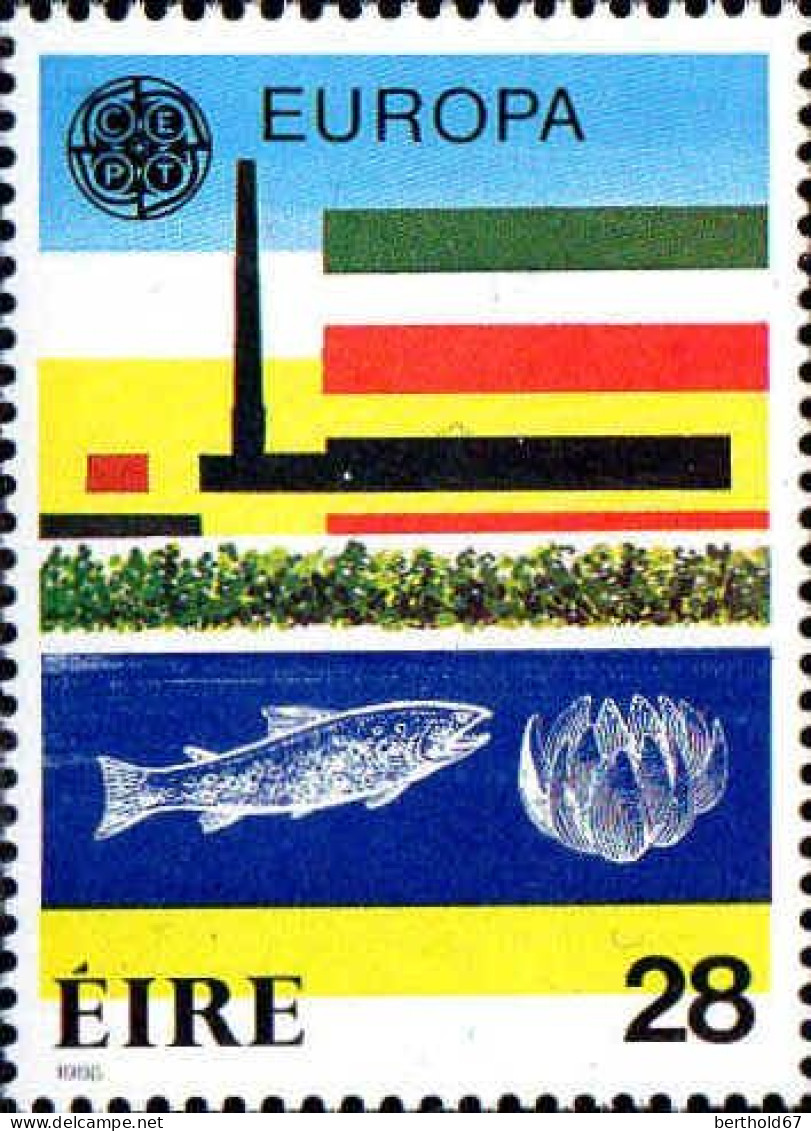 Irlande Poste N** Yv: 592/593 Europa Cept Protection De La Nature - Unused Stamps
