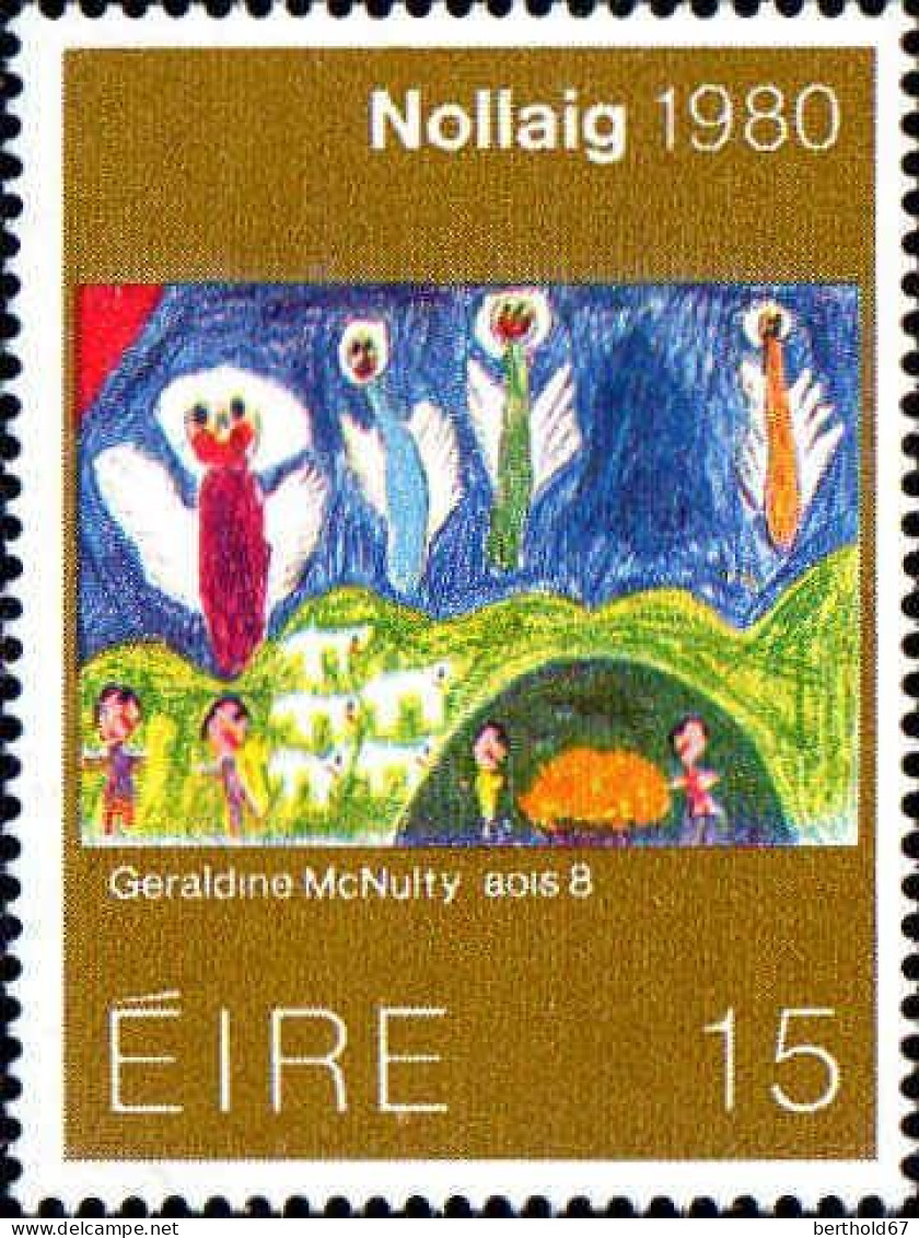 Irlande Poste N** Yv: 433/435 Noël Peinture Enfantine De Geraldine Mc Nully - Neufs