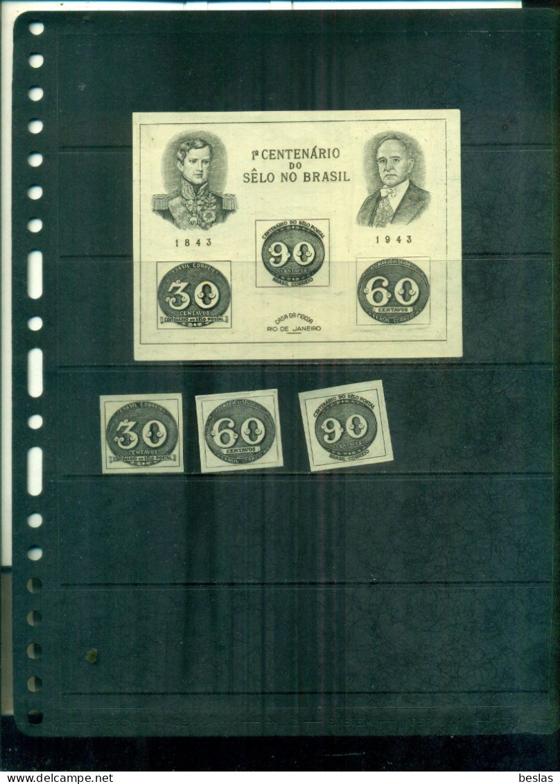 BRESIL100 TIMBRE 3 VAL +BF NEUFS A PARTIR DE 7,50  EUROS - Unused Stamps
