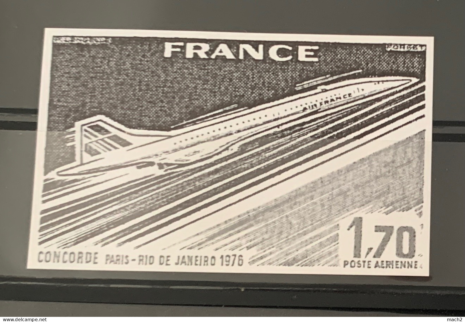 A) Vignette Gommée Grande Taille (8cmx5cm) Concorde Rio 1976, NEUF** - Concorde