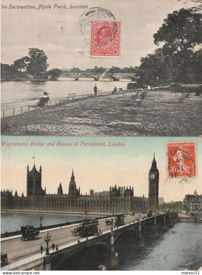 Angleterre - LONDON - Lot De  4 CPA - Autres & Non Classés