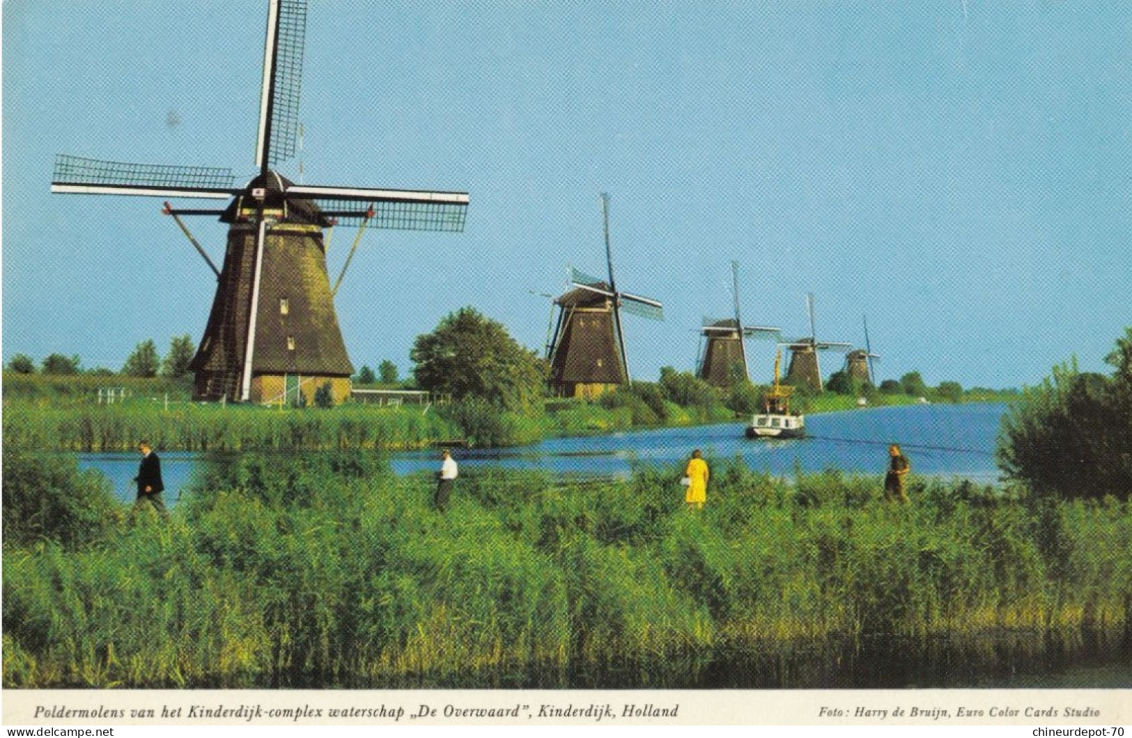 KINDERDIJK  PAYS-BAS  Moulins à Polders Du Complexe Kinderdijk - Autres & Non Classés