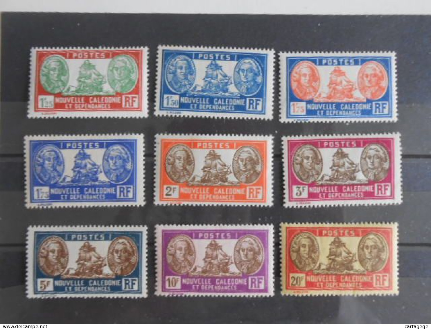 NOUVELLE-CALEDONIE YT 155A/161 BOUGAINVILLE/LA PEROUSE  9 Valeurs* - Unused Stamps