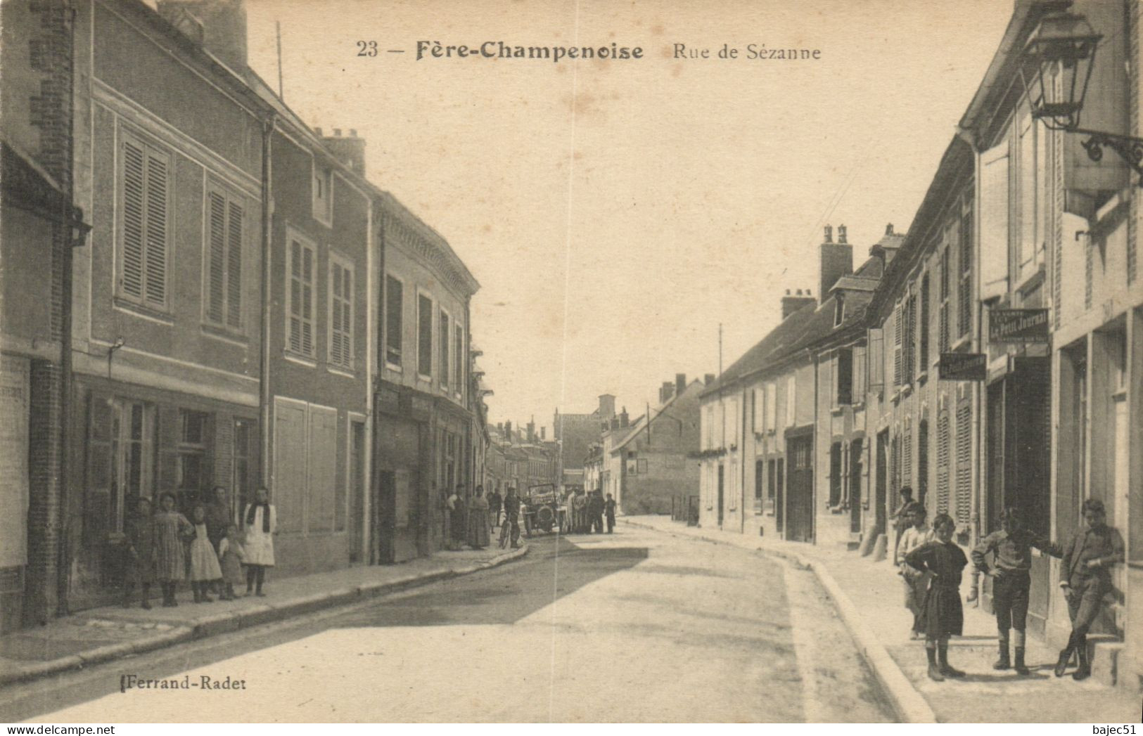 Fère Champenoise - Rue De Sézanne "animés" - Fère-Champenoise