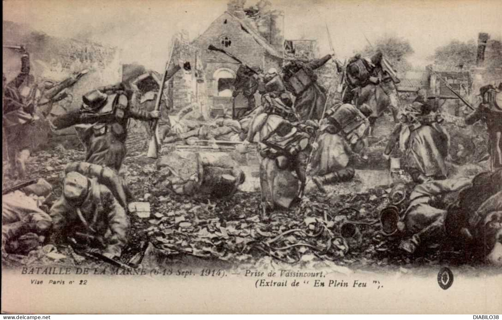 BATAILLE DE LA MARNE   ( 6 - 13 SEPTEMBRE 1914 )  PRISE DE VASSINCOURT - Guerre 1914-18