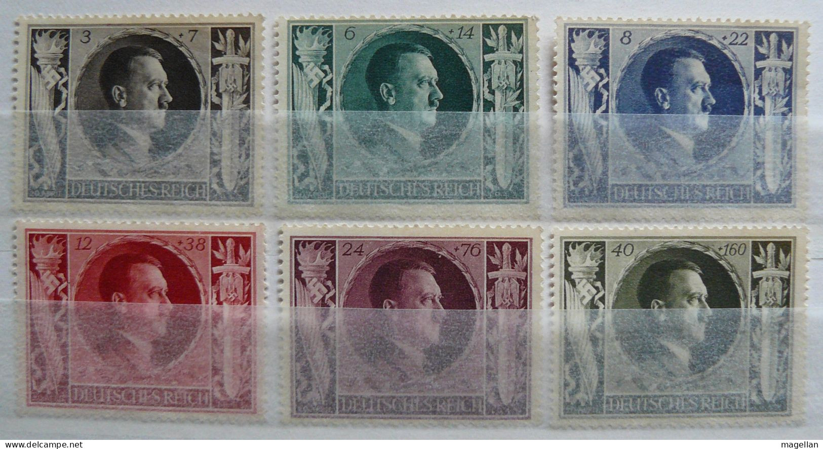 Allemagne - III Reich - Mi. 844/849 - Yv. 763/768 Neufs ** (MNH) - Nuovi