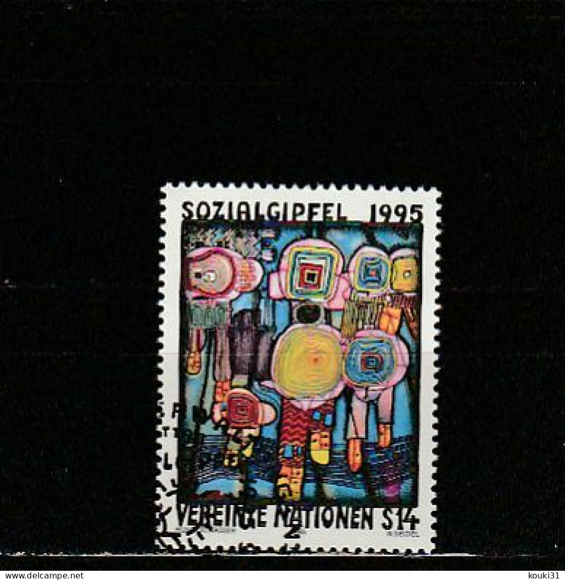 Nations Unies (Vienne) YT 199 Obl : Hundertwasser - 1995 - Gebruikt