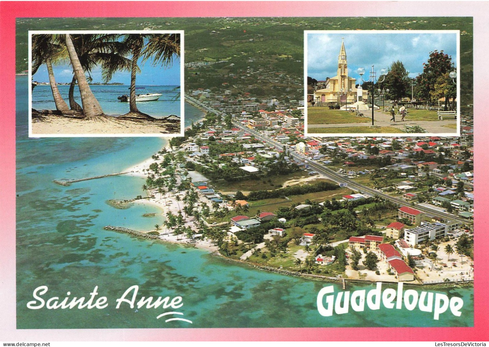 FRANCE - Guadeloupe - Sainte Anne - Multi-vues - Vue Aérienne D'une Partie De La Ville - Carte Postale - Autres & Non Classés