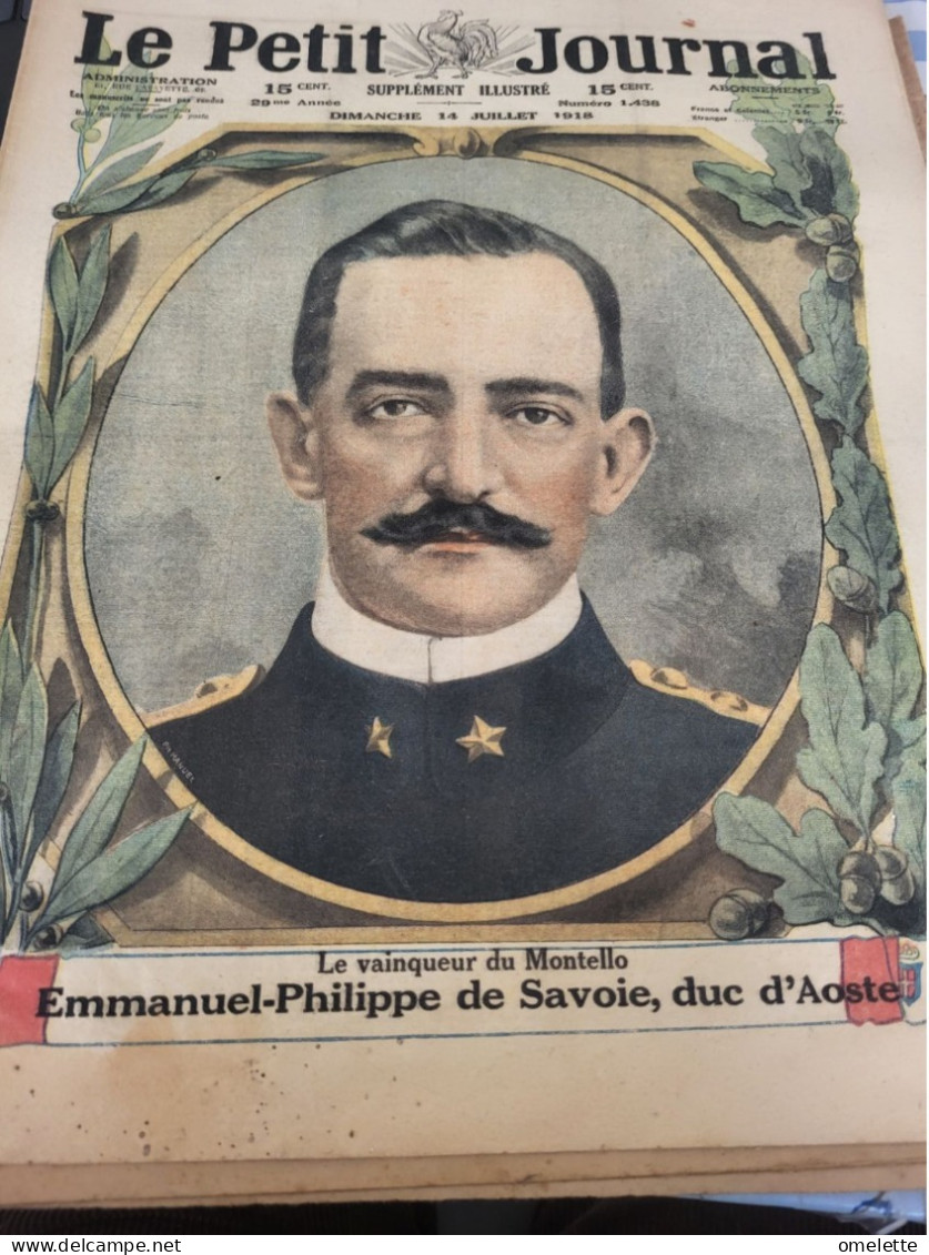P J 18 / VAINQUEUR MONTELLO DUC D AOSTE PHILIPPE DE SAVOIE /FETE DE L INDEPENDANCE AMERICAINE A PARIS - 1900 - 1949