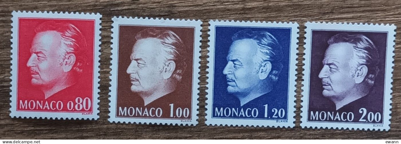 Monaco - YT N°993 à 996 - Nouvelle Effigie Du Prince Rainier III - 1974 - Neuf - Nuovi