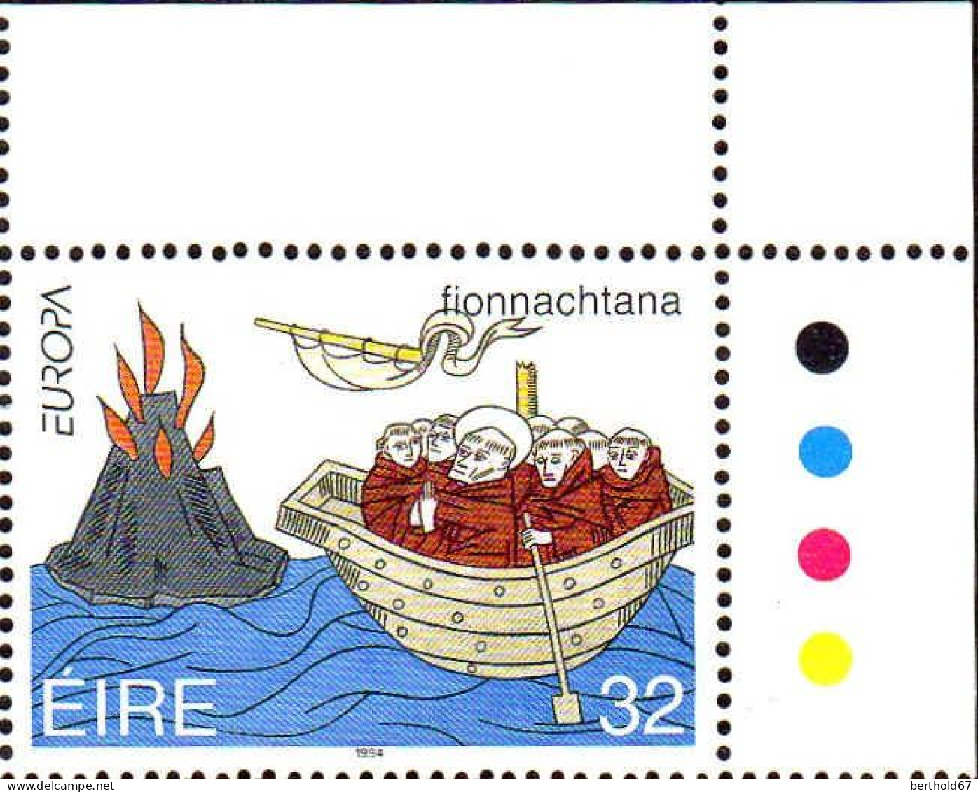 Irlande Poste N** Yv: 858/859 Europa L'Europe & Les Découvertes Coin D.feuille - 1994
