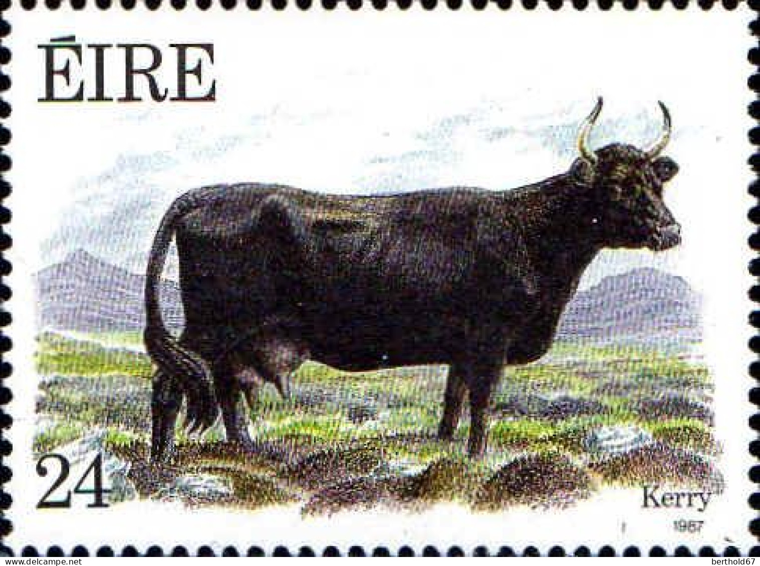 Irlande Poste N** Yv: 628/631 Faune & Flore 10.Serie Races Bovines - Vaches