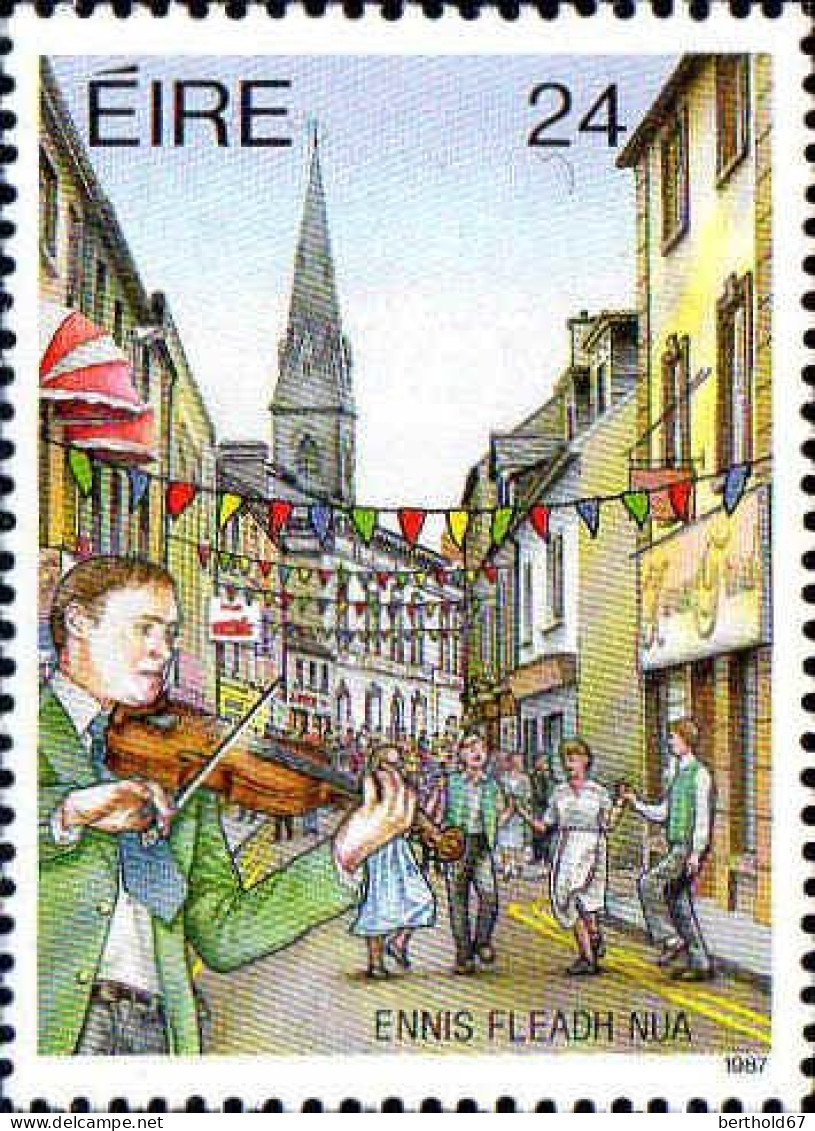 Irlande Poste N** Yv: 632/635 Festivals Irlandais - Music