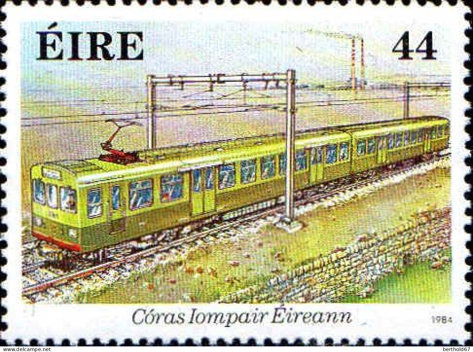 Irlande Poste N** Yv: 531/534 150.Anniversaire Du Chemin De Fer Irlandais - Trains