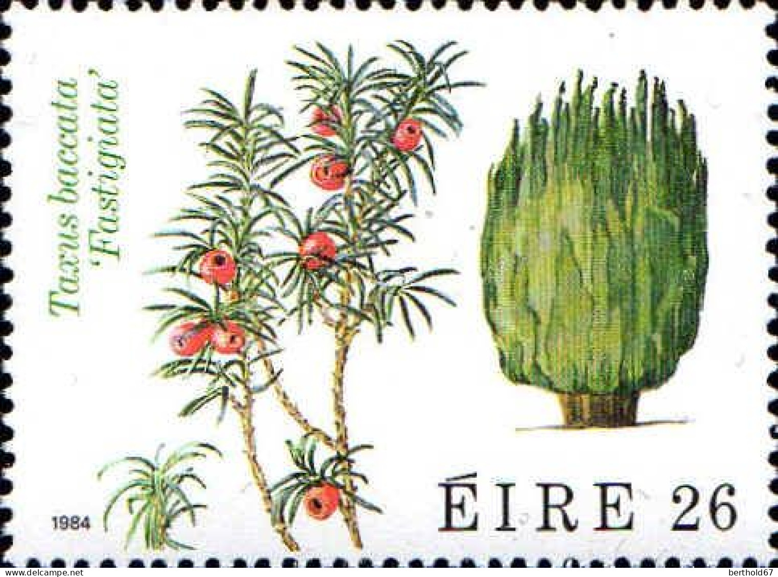 Irlande Poste N** Yv: 535/538 Faune & Flore 7.Serie Arbres - Árboles