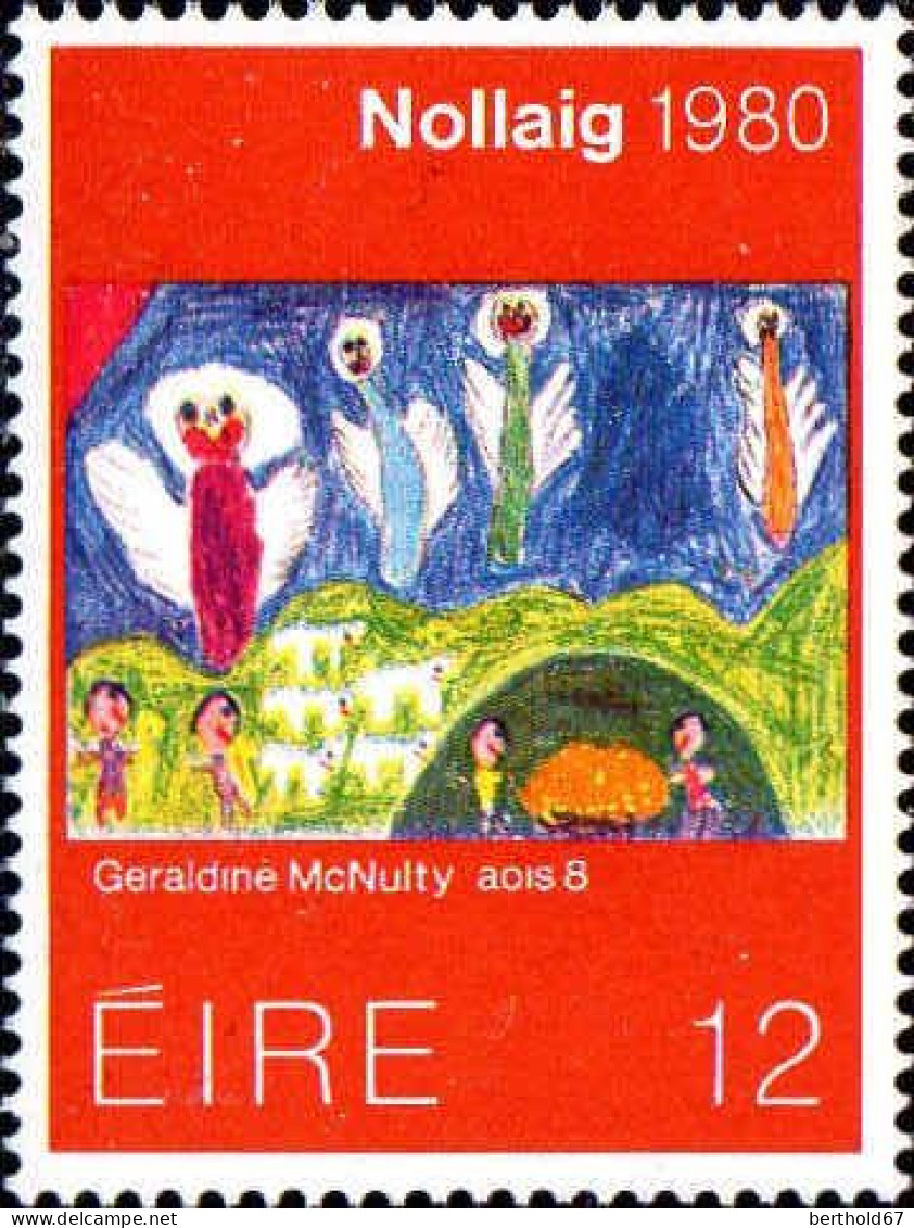 Irlande Poste N** Yv: 433/435 Noël Peinture Enfantine De Geraldine Mc Nully - Weihnachten