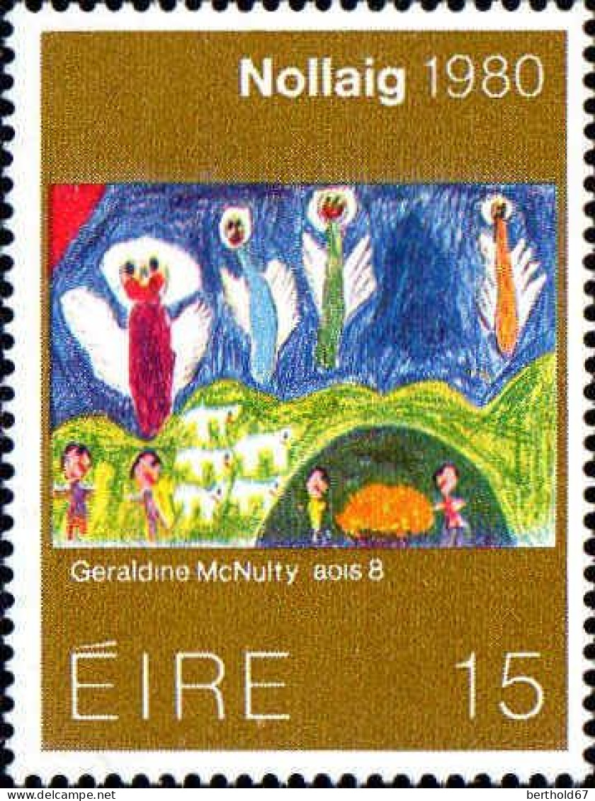 Irlande Poste N** Yv: 433/435 Noël Peinture Enfantine De Geraldine Mc Nully - Noël