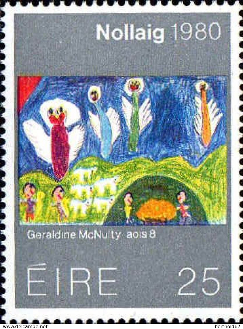 Irlande Poste N** Yv: 433/435 Noël Peinture Enfantine De Geraldine Mc Nully - Kerstmis