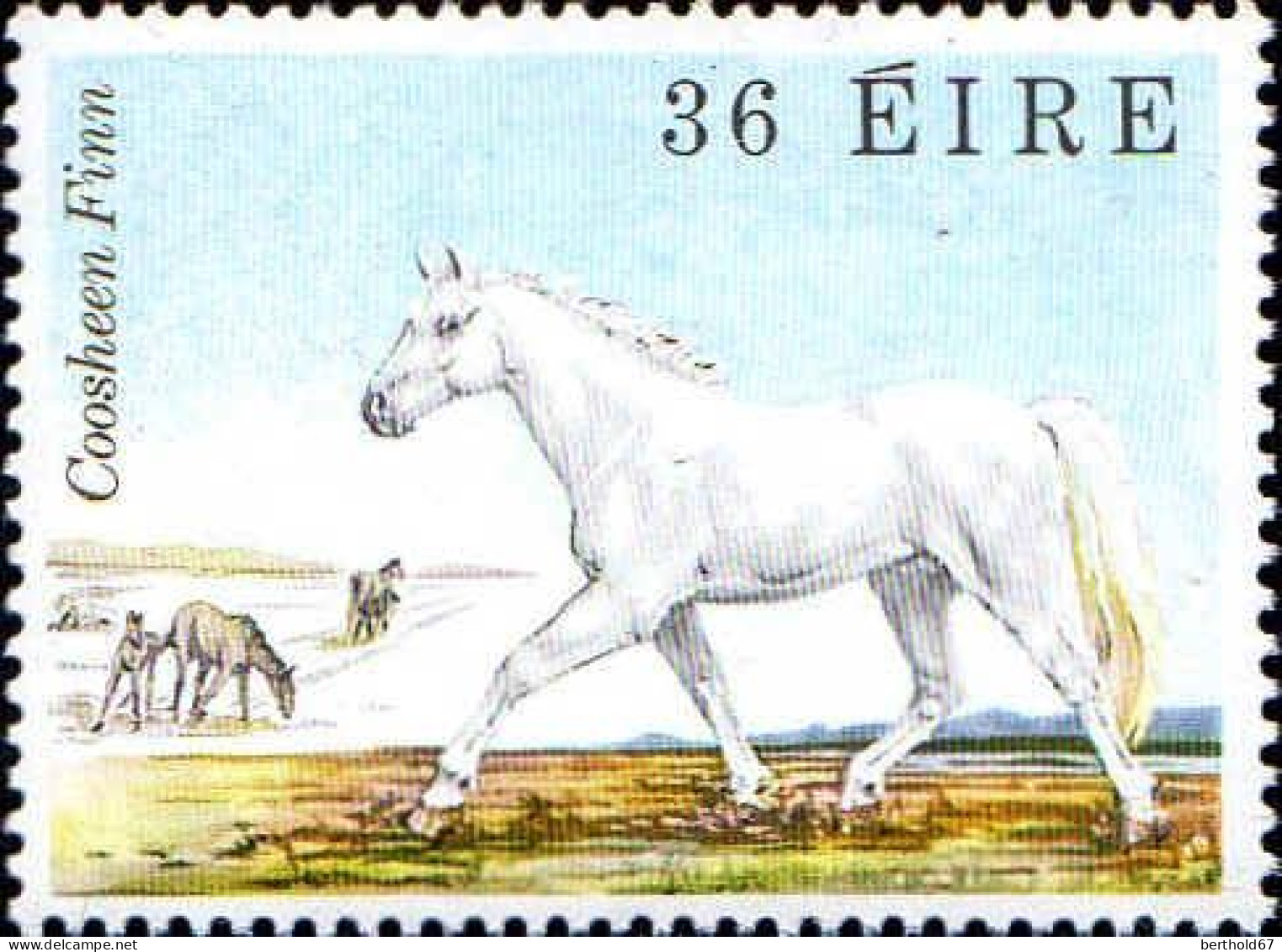 Irlande Poste N** Yv: 453/457 Faune & Flore 4.Serie Chevaux Irlandais - Pferde