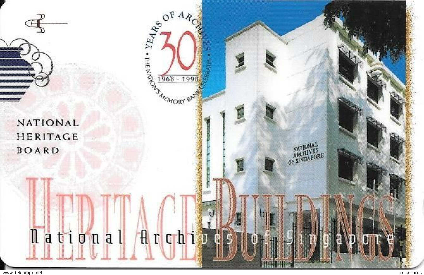 Singapore: Singapore Telecom - 1998 Heritage Buildings, National Archives - Singapore