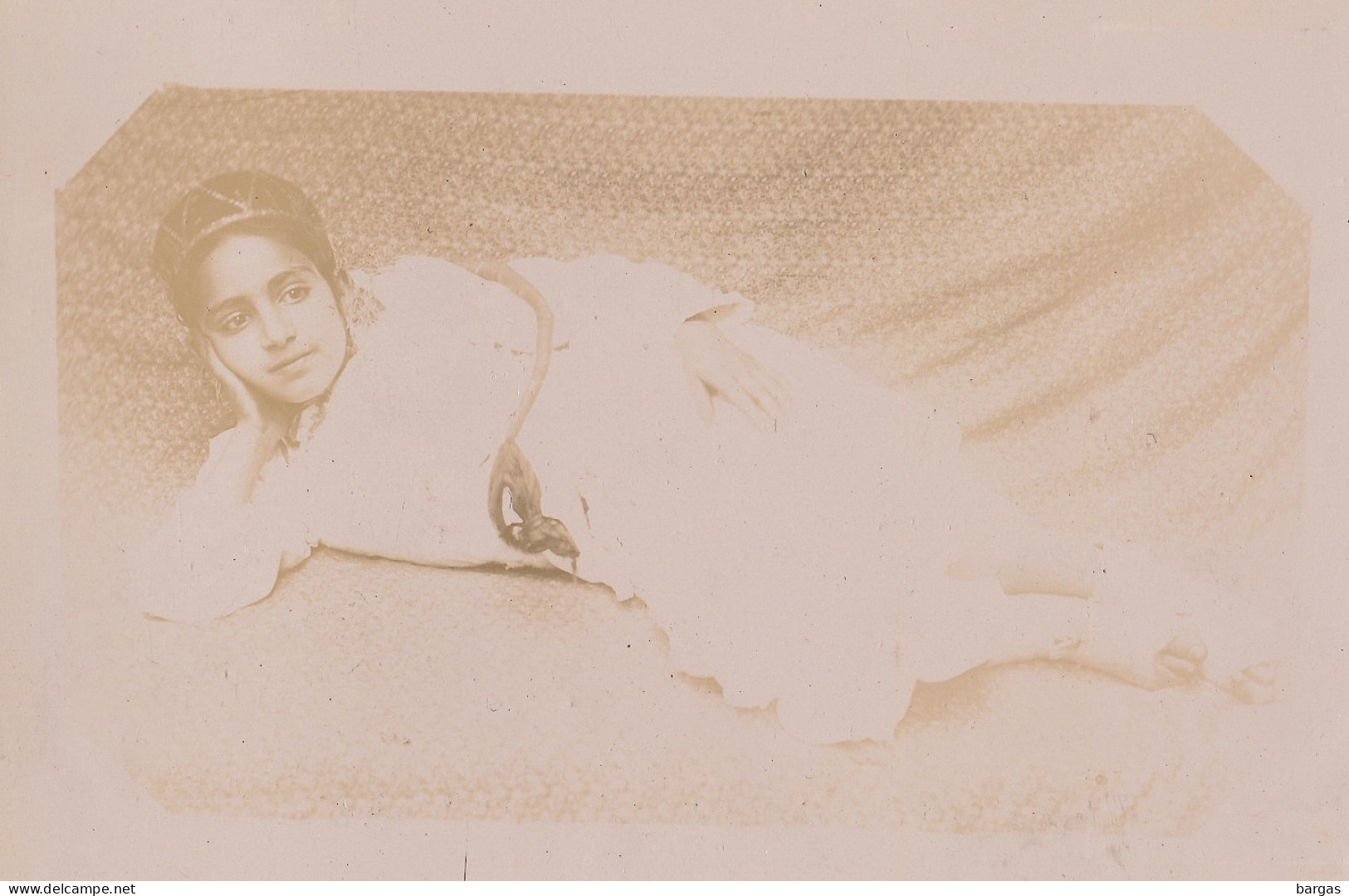 1891 Photo Afrique Algérie Une Femme Mauresque Souvenir Mission Géodésique Militaire Boulard - Gentil - Old (before 1900)