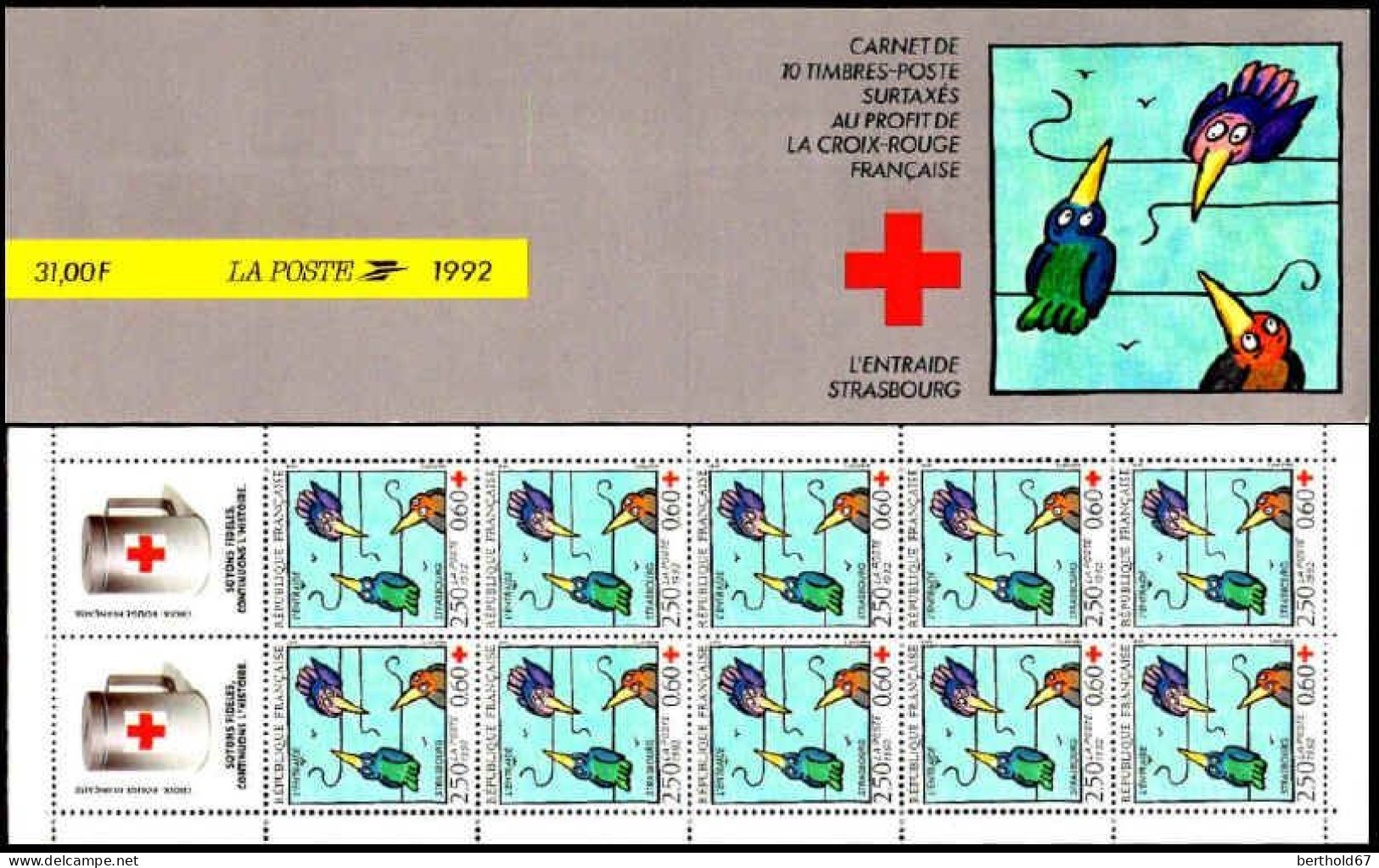 France Carnet N** Yv:2041 Mi:MH29 Croix-Rouge L'entraide Strasbourg Tomi Ungerer (Thème) - Andere & Zonder Classificatie