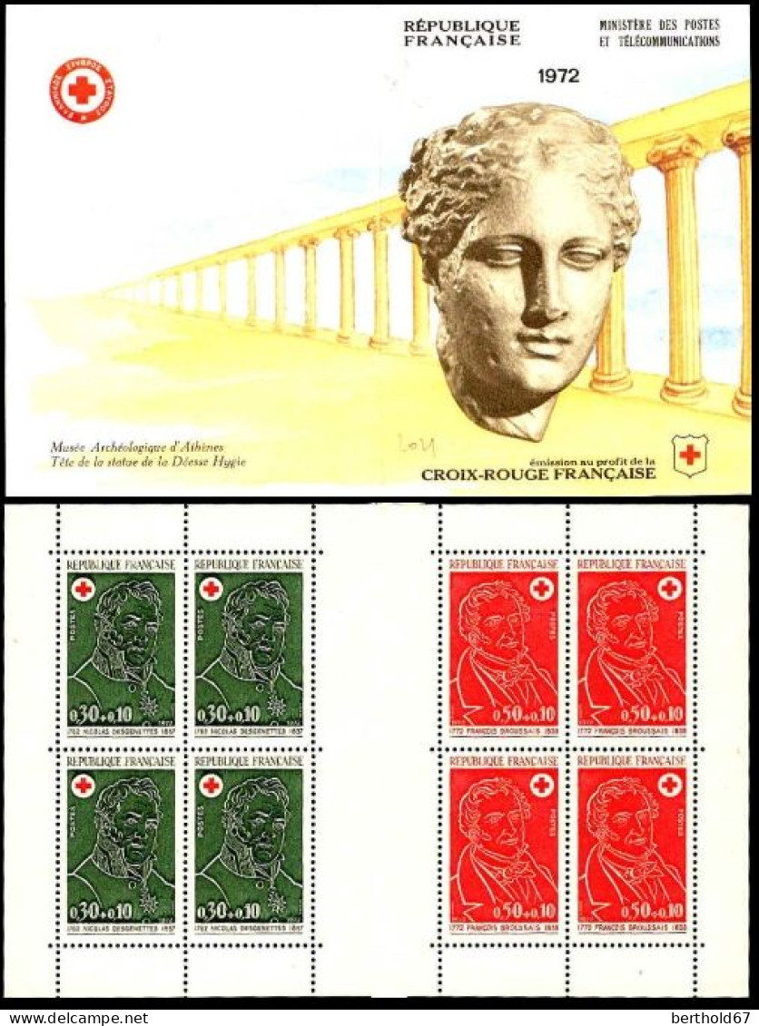 France Carnet N** Yv:2021 Mi:1816H Croix-Rouge Broussais & Desgenettes Médecins (Thème) - Medizin