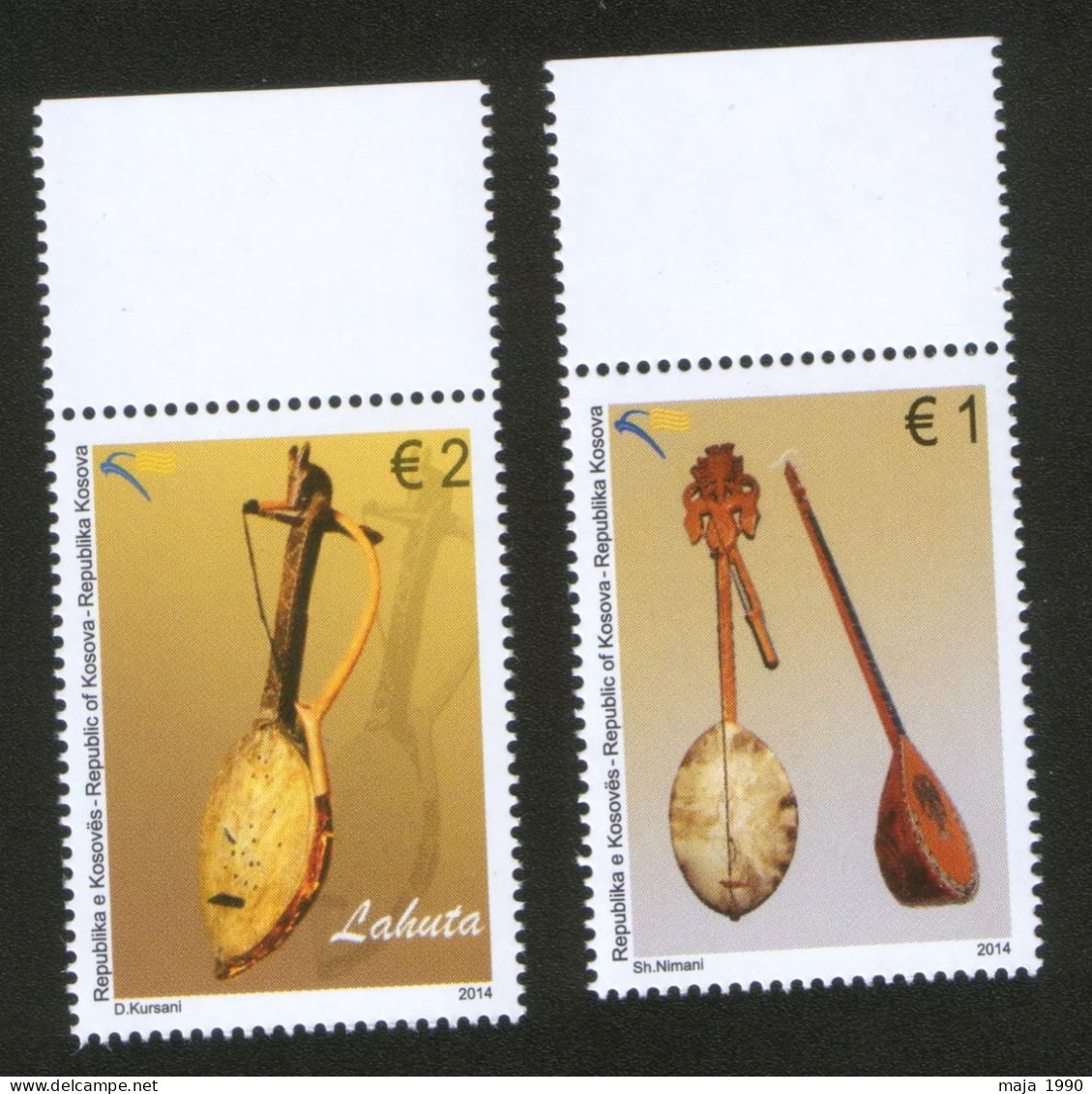 KOSOVO-MNH** SET-EUROPA CEPT-NATIONAL MUSIC INSTRUMENTS-2014. - Kosovo