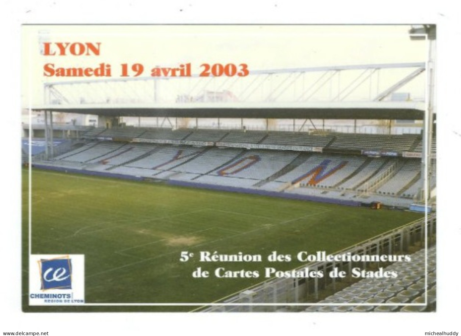 FRANCE    STADIUM  POSTCARD  LYON STADE DE GERLAND - Stadien