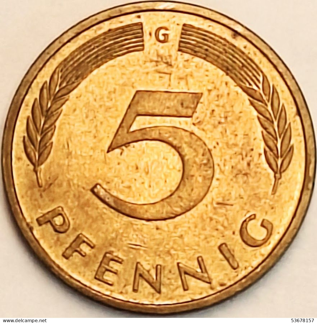 Germany Federal Republic - 5 Pfennig 1987 G, KM# 107 (#4612) - 5 Pfennig