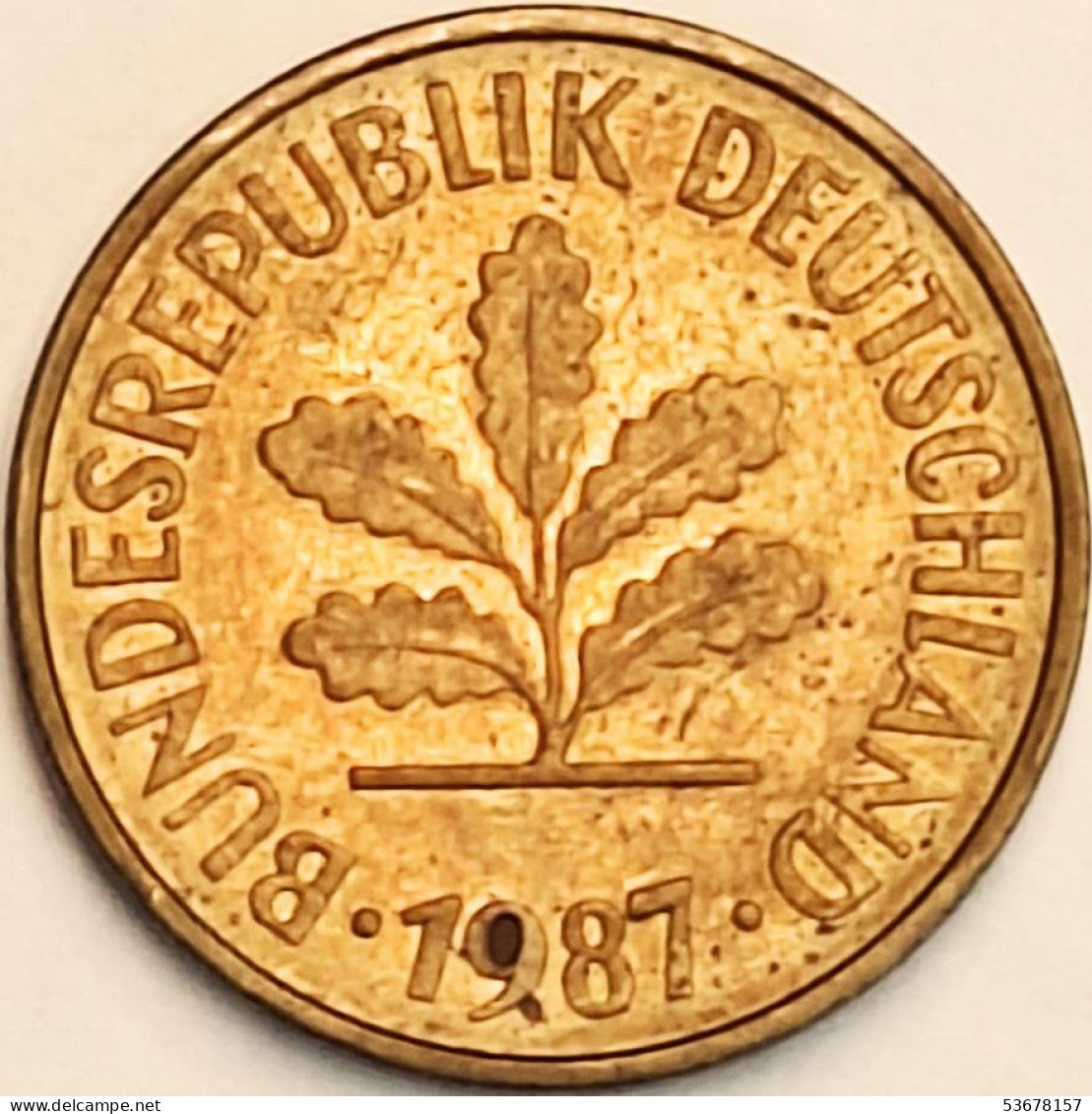 Germany Federal Republic - 5 Pfennig 1987 G, KM# 107 (#4612) - 5 Pfennig