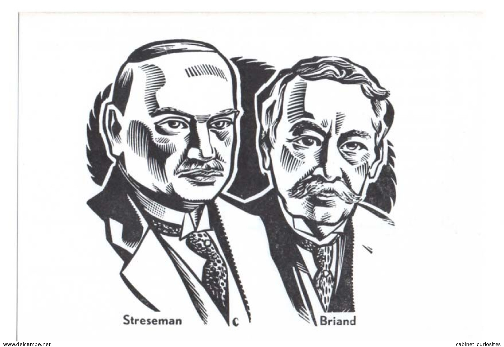 Gustav Stresemann Et Aristide Briand - Travaillez Pour La Paix - 12 Langues - Unicef - W. A. Lommers - Illustration - Politicians & Soldiers