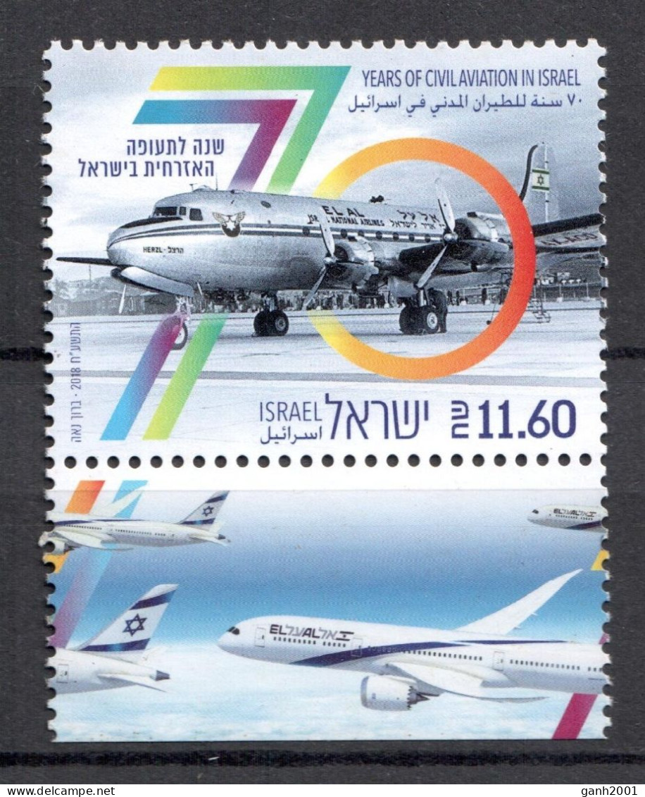 Israel 2018 / Aviation Aircrafts MNH Aviación Aviones Luftfahrt / Cu21401  40-6 - Flugzeuge