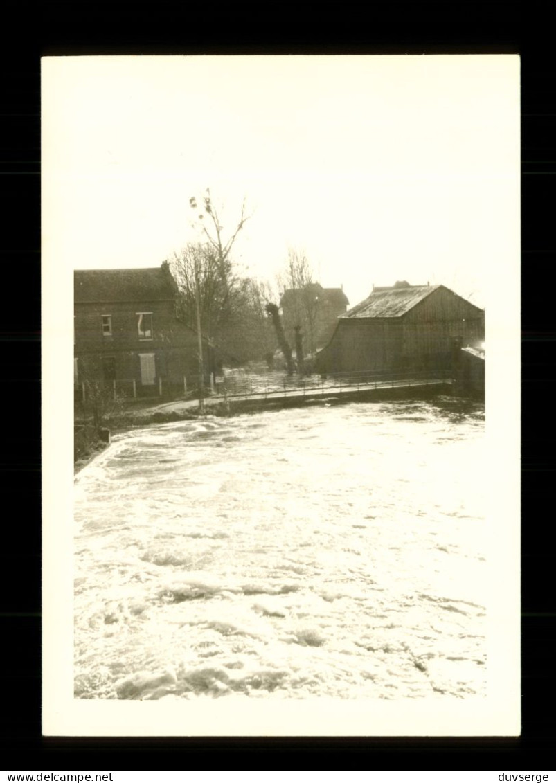 Photographie 76 Seine Maritime Gournay En Bray Crue De L ' Epte 1965 Inondations ( Format 9cm X 13cm ) - Orte