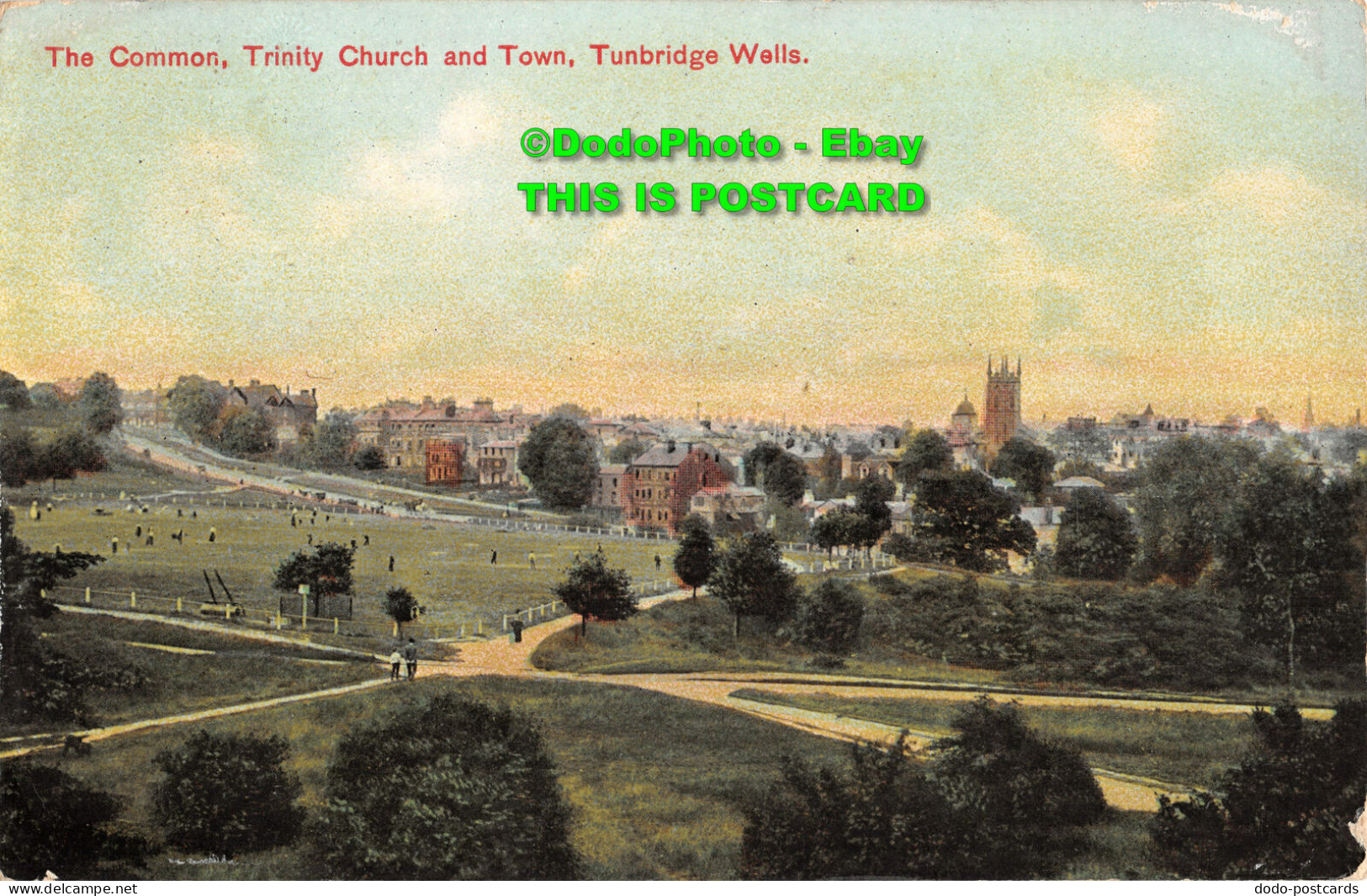 R418053 Tunbridge Wells. Trinity Church And Town. The Common. 1908 - World