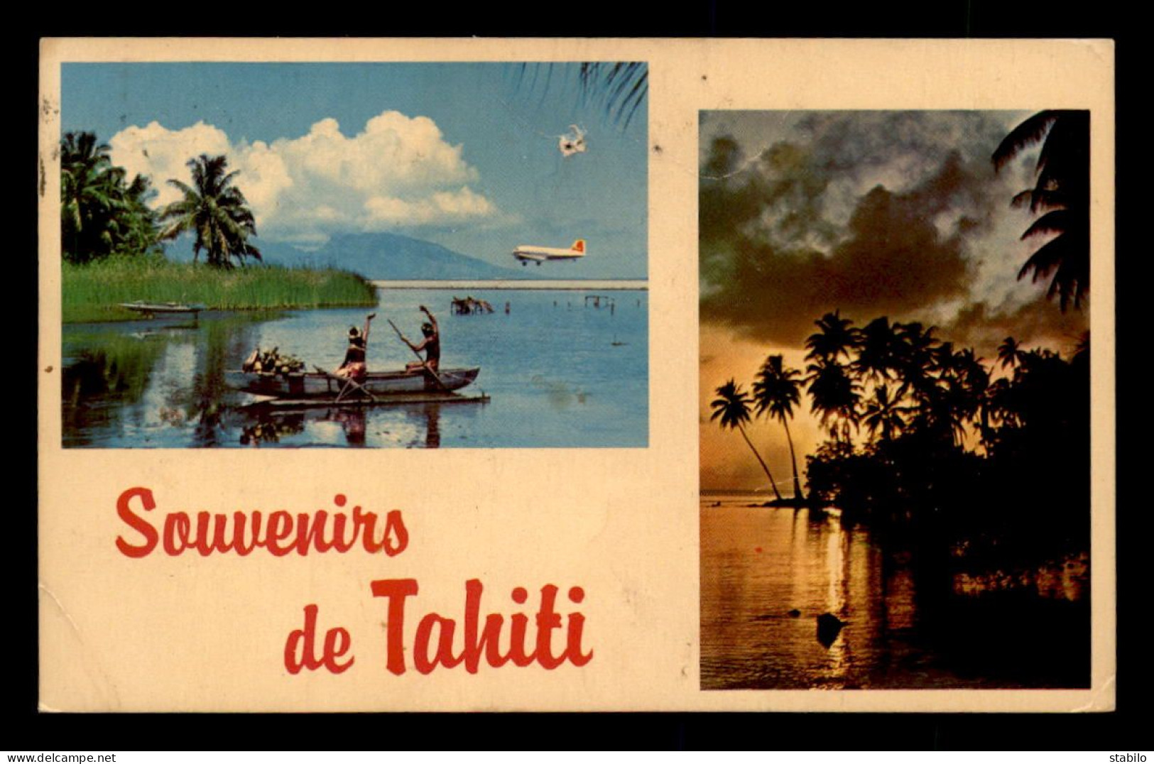 TAHITI - SOUVENIR 2 VUES - VOIR ETAT - Tahiti