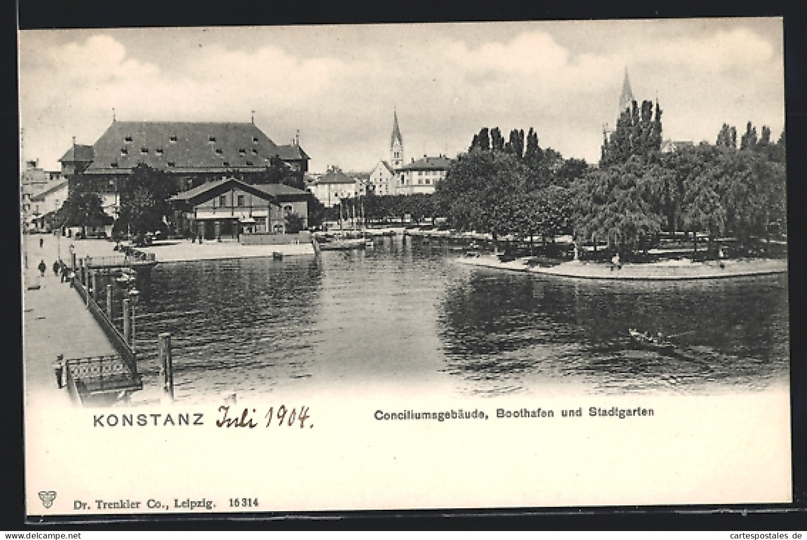 AK Konstanz, Conciliumsgebäude, Boothafen Und Stadtgarten  - Konstanz