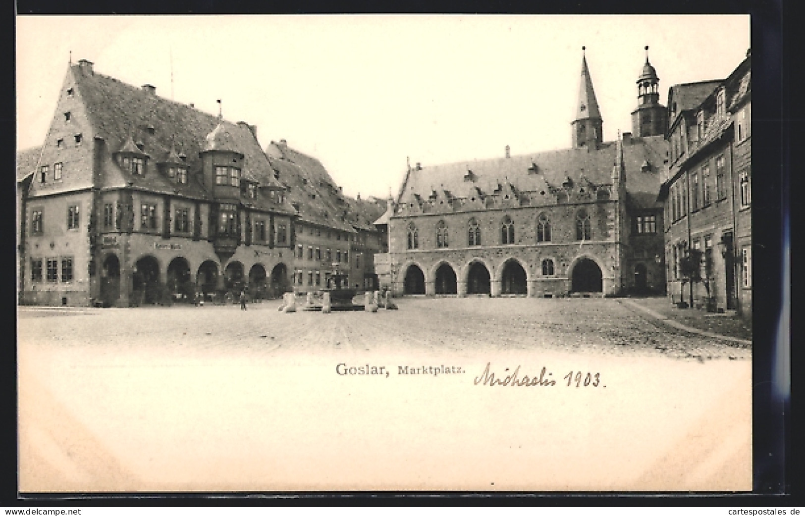 AK Goslar, Marktplatz Mit Hotel Kaiser-Warth  - Goslar