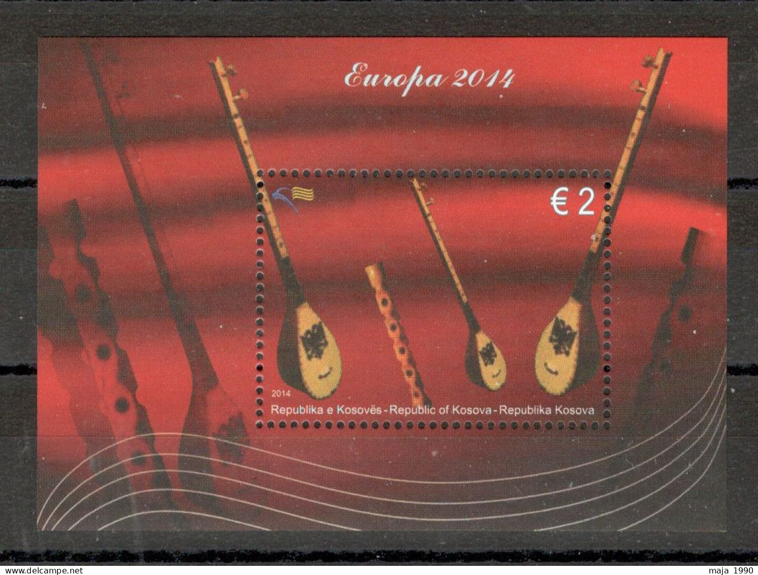 KOSOVO - MNH BLOCK - EUROPA CEPT - MUSICAL INSTRUMENTS- 2014. - Kosovo