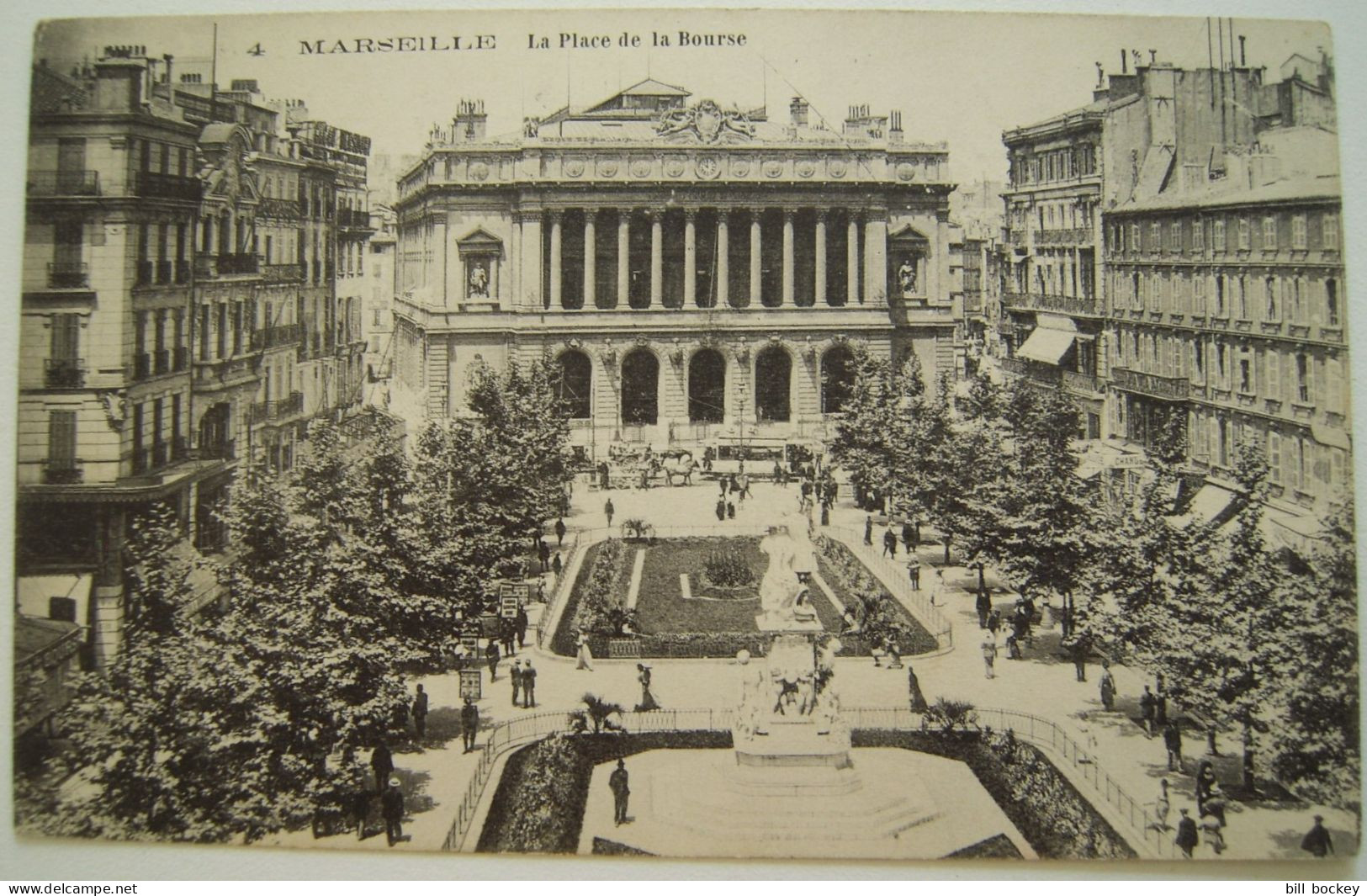 CPA Circa 1920 - MARSEILLE La Place De La Bourse - BE - Canebière, Centre Ville