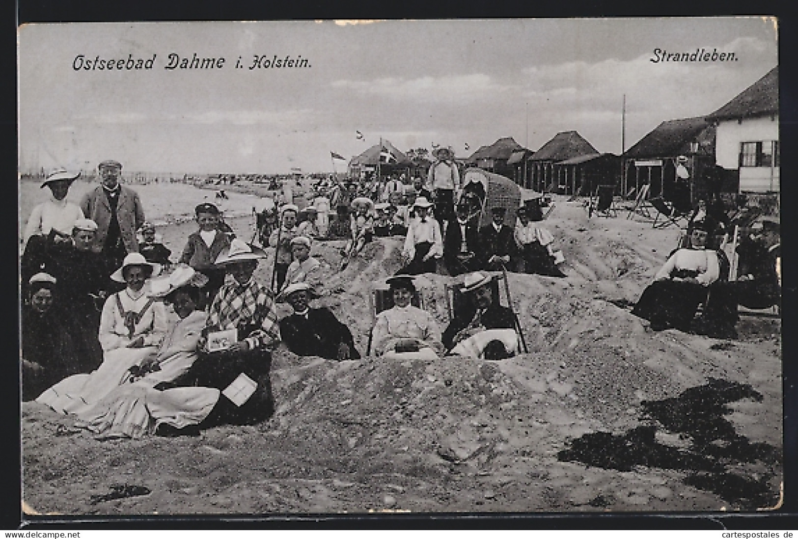 AK Dahme I. Holstein, Strandgäste Posieren Für Die Kamera  - Dahme