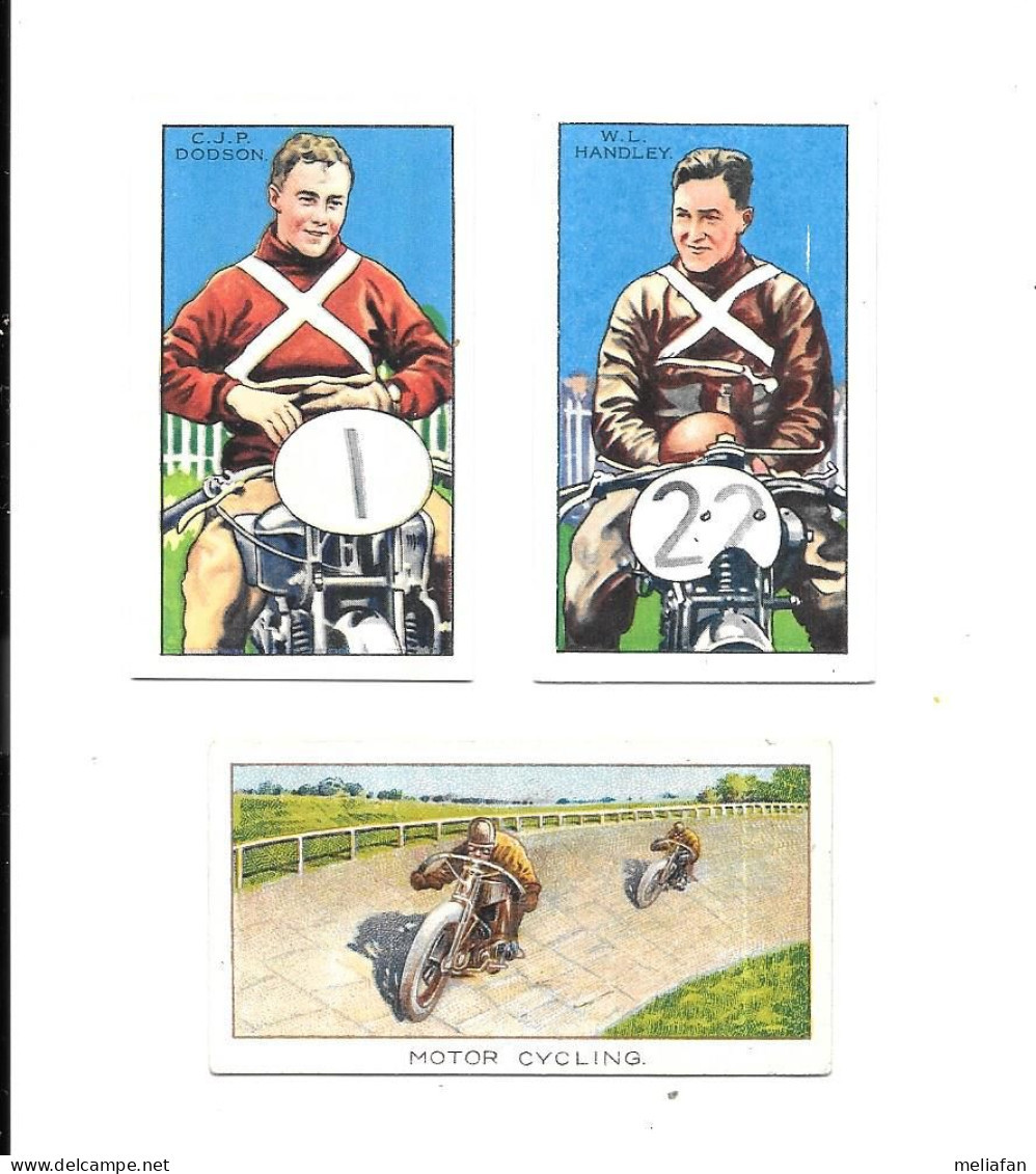 DP93 - CARTES CIGARETTES GALLAHER - MOTOCYCLISME - MOTO RACES - CHARLIE DODSON - WAL HANDLEY - Other & Unclassified